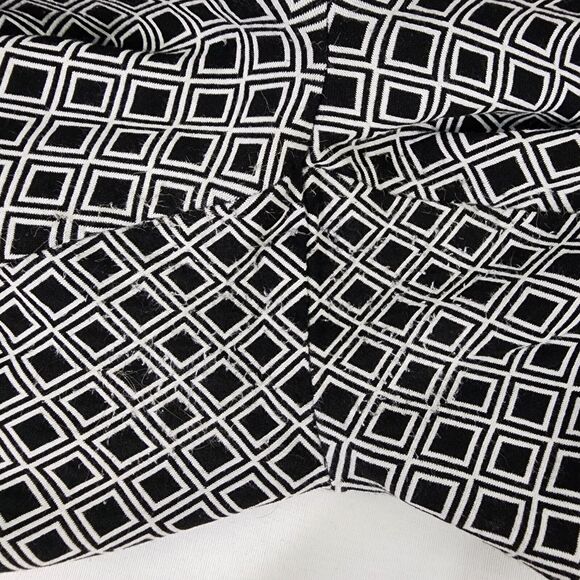 Chicos Fabulously Slimming Ankle Pants Women Size 1 US 8 Pull On Geometric Black - Picture 12 of 12